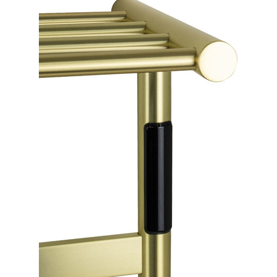 Полотенцесушитель электрический Kraftte с полкой П5 550x500 мм 44021, бронза - фото 3