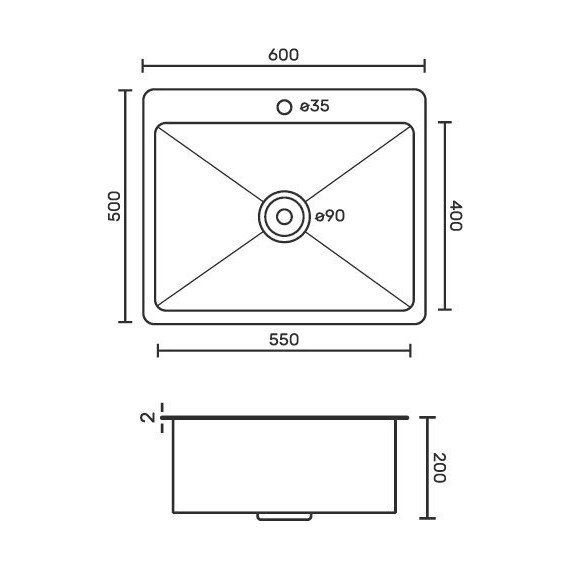 Кухонная мойка GFfrank 60502Z 0.8 мм, золото - фото, картинка 5 Кухонная мойка GFfrank 60502Z 0.8 мм, золото - фото 5