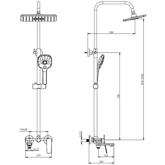 Душевая стойка Belz B24533 - фото 4