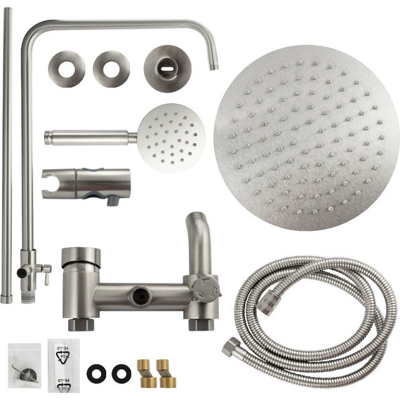 Душевая стойка Brimix 3085, сатин - фото 4