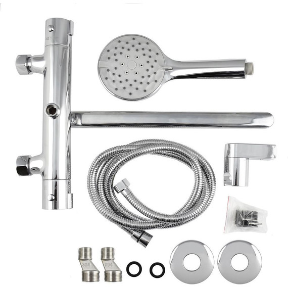 Смеситель для ванны с термостатом Brimix 3298 с душевым гарнитуром - фото 4