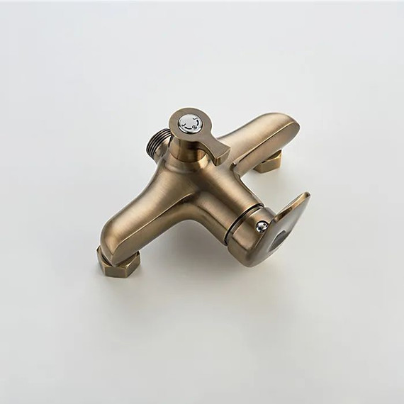 Смеситель для ванны Ledeme L2248C с душевым гарнитуром, бронза - фото 2