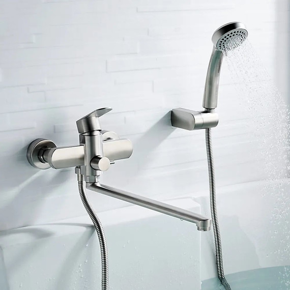 Смеситель для ванны Ledeme L72216 с душевым гарнитуром - фото 11