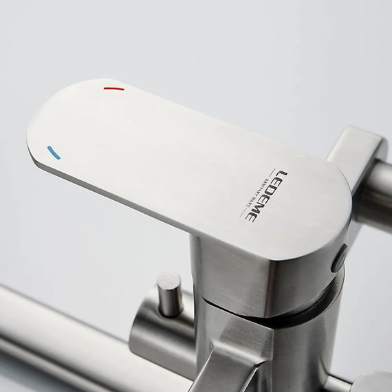 Смеситель для ванны Ledeme L72216 с душевым гарнитуром - фото 6