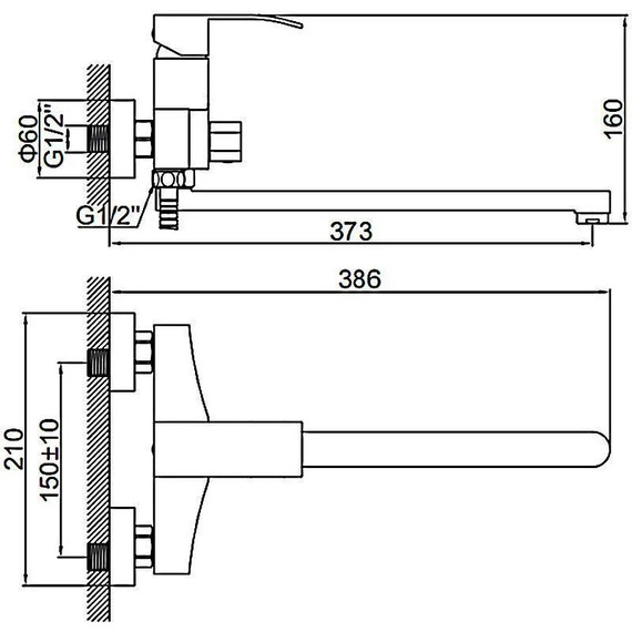 Смеситель для ванны Ledeme L72217 - фото 2