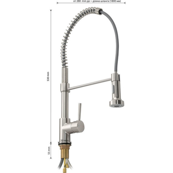 Смеситель для кухни Brimix 8251 - фото 6