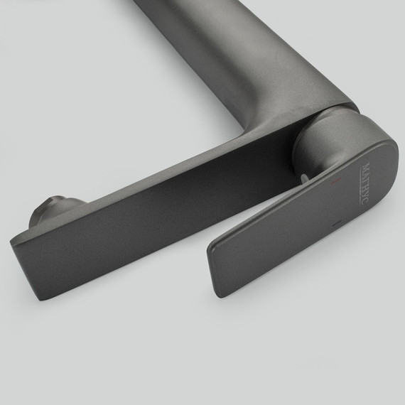 Смеситель для раковины высокий Magnus 8402, графит - фото 4