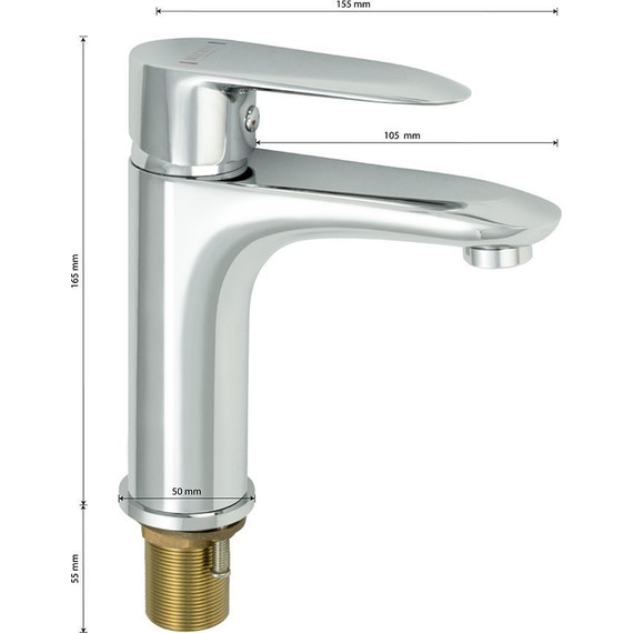 Смеситель для раковины Magnus 8600 - фото 7