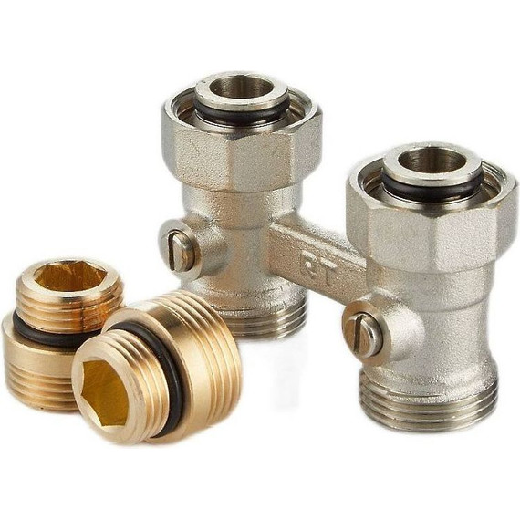 Узел нижнего подключения прямой Royal Thermo 1/2"х3/4"EK RTE 07.00001 - фото 2