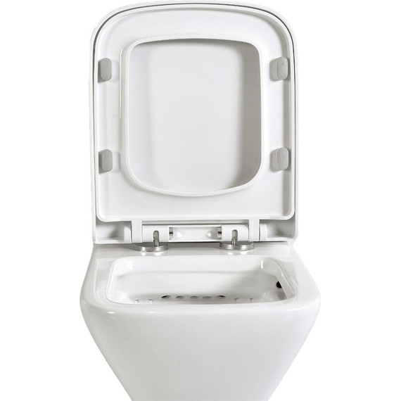 Унитаз-компакт безободковый Mirsant Link PP с крышкой микролифт - фото 2