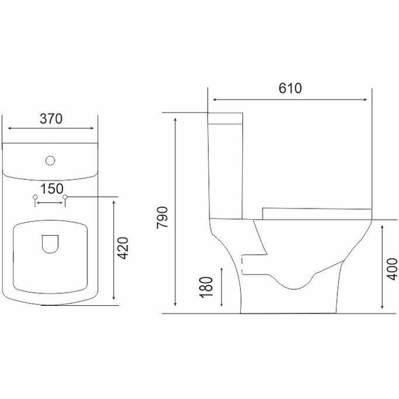 Унитаз-компакт безободковый Mirsant Link PP с крышкой микролифт - фото 7
