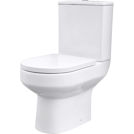 Унитаз-компакт безободковый Mirsant Slim UF с крышкой микролифт - фото 2