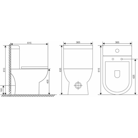 Унитаз-компакт безободковый Mirsant Slim UF с крышкой микролифт - фото 3