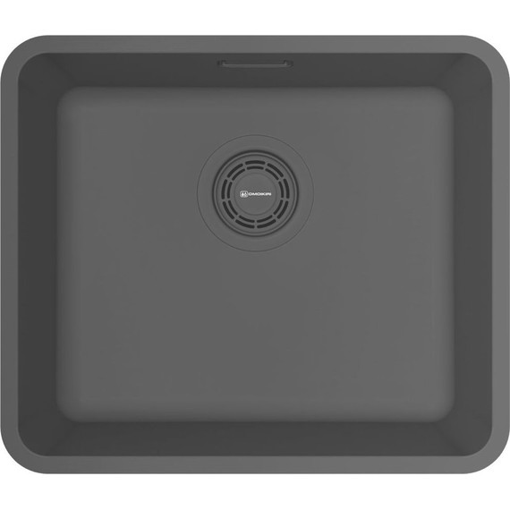 Кухонная мойка Omoikiri OMI 43-U/I ULTRA MINI-GB 4997417 0,8 мм, графит, Цвет производителя: графит - фото 