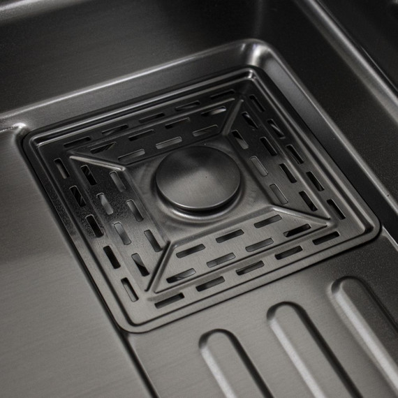 Кухонная мойка Fabia Profi 65503G 0.8 мм, сатин - фото 5