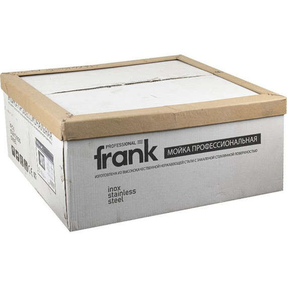 Кухонная мойка Frank Profi 9503 1 мм, чёрное стекло - фото, картинка 2 Кухонная мойка Frank Profi 9503 1 мм, чёрное стекло - фото 2