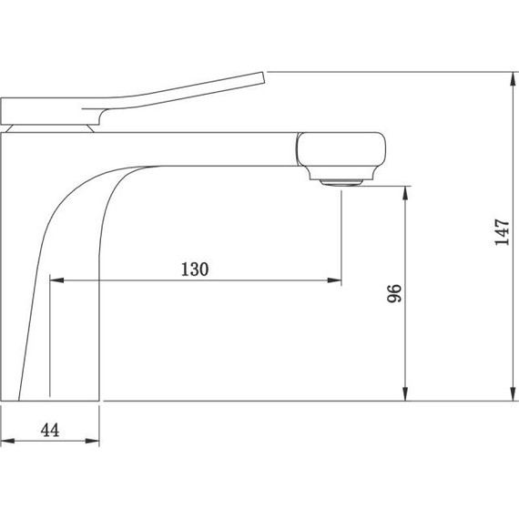 Смеситель для раковины Bronze de Luxe Element EL02XGB, матовое золото/черный - фото 8