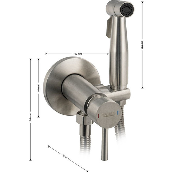 Набор для гигиенического душа Magnus 2072, сатин - фото 6