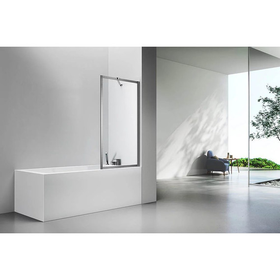 Шторка для ванны Veconi 70 см PL85GR-70-01-C7, брашированный графит/прозрачное - фото 2