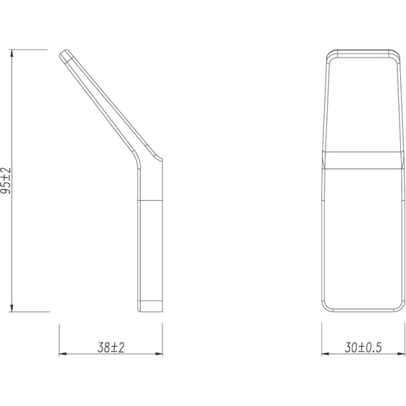 Крючок Lemark Smooth line 9712002 (2 шт) цвет чёрный матовый - фото 3
