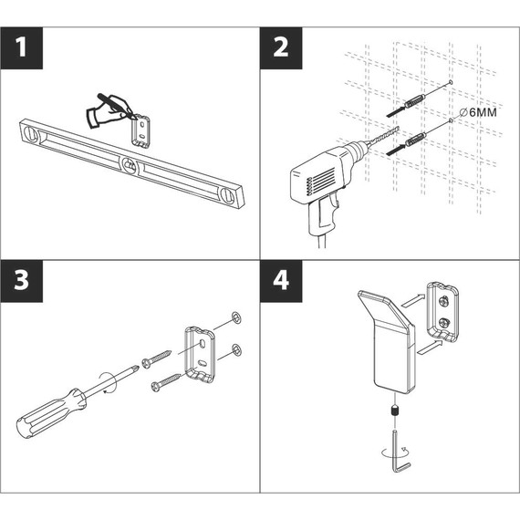 Крючок Lemark Smooth line 9712002 (2 шт) цвет чёрный матовый - фото 4