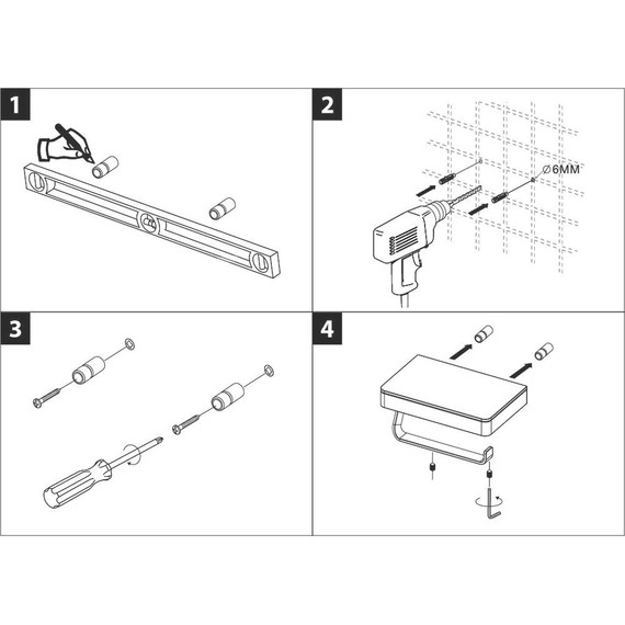 Держатель для туалетной бумаги Lemark Glass line 9721028, хром/белое стекло - фото 4