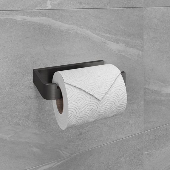 Держатель для туалетной бумаги Lemark Smooth line 9726009, цвет графит - фото 2