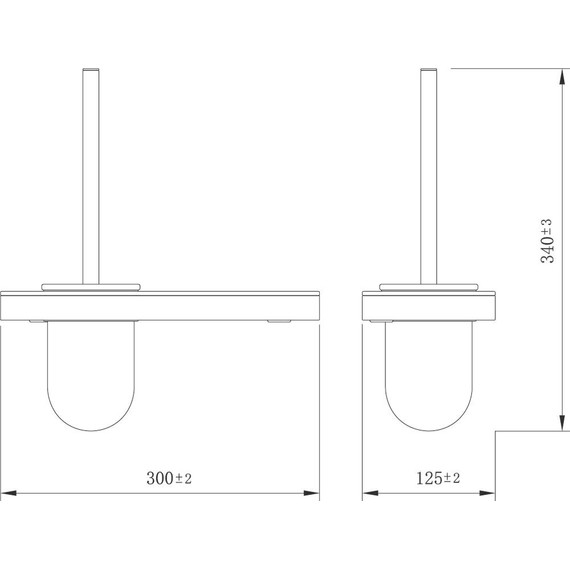 Ёршик для унитаза Lemark Glass line 9761031, хром/белое стекло - фото 3
