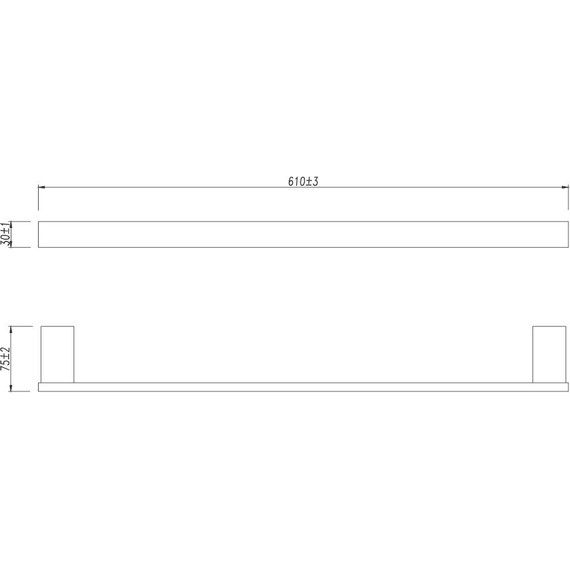 Полотенцедержатель Lemark Smooth line 9786024, графит - фото 3