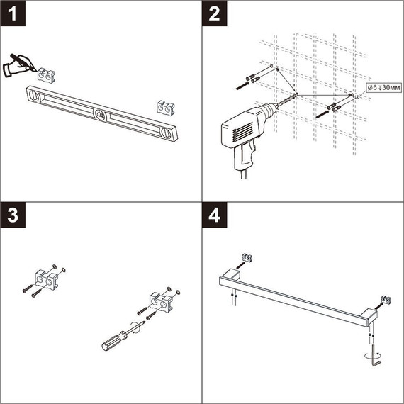 Полотенцедержатель Lemark Smooth line 9786024, графит - фото 4