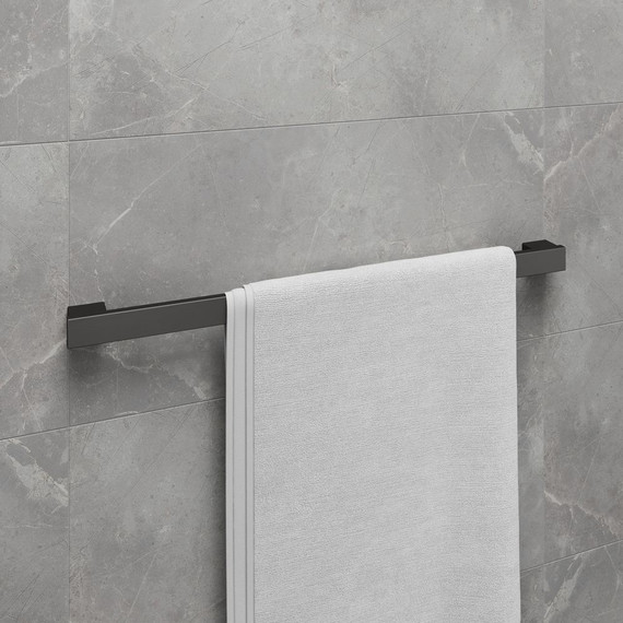 Полотенцедержатель Lemark Smooth line 9786024, графит - фото 2