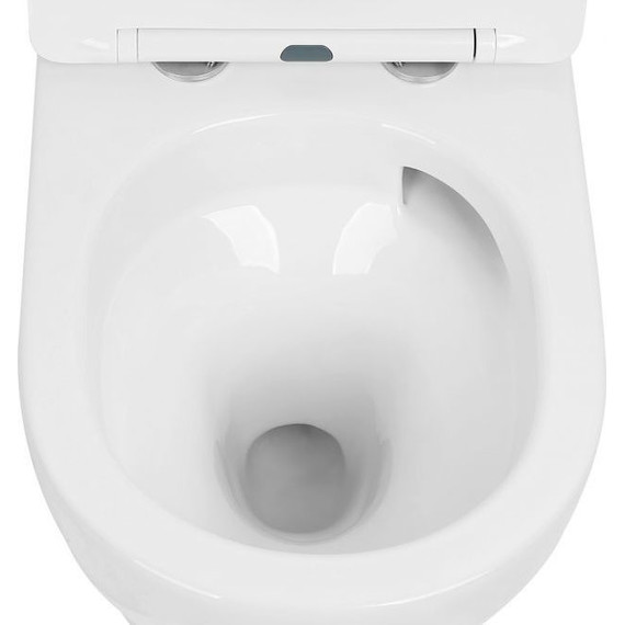 Унитаз подвесной безободковый Abber Bequem AC1100T с тонкой крышкой микролифт (Система смыва торнадо), Цвет производителя: белый - фото, картинка 10 Унитаз подвесной безободковый Abber Bequem AC1100T с тонкой крышкой микролифт (Система смыва торнадо), Цвет производителя: белый - фото 10