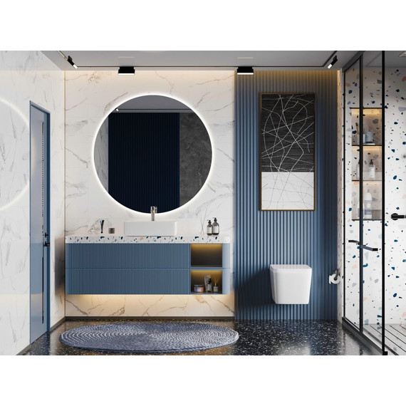 Унитаз подвесной безободковый Abber Rechteck AC1201T с тонкой крышкой микролифт (Система смыва торнадо) - фото 3