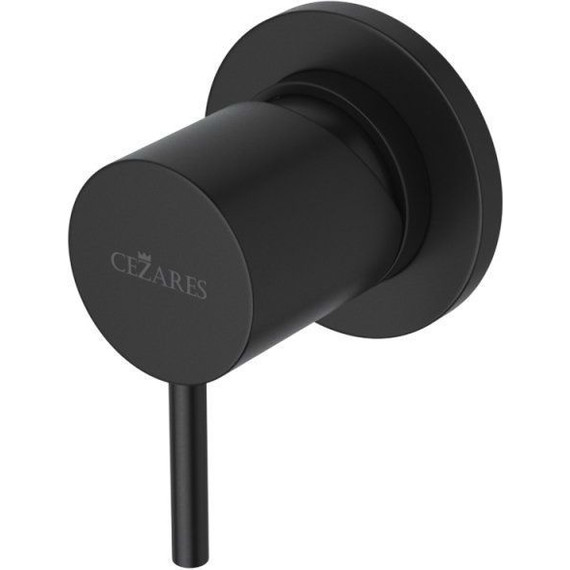 Смеситель для душа Cezares LEAF-DIM-L-NOP, чёрный матовый - фото 