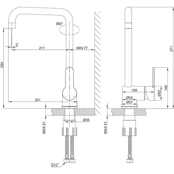 Смеситель для кухни Lemark Expert LM5073S - фото 2