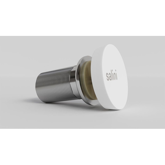 Донный клапан Salini D 504 16222WG, белый матовый (материал S-Sense) - фото 2