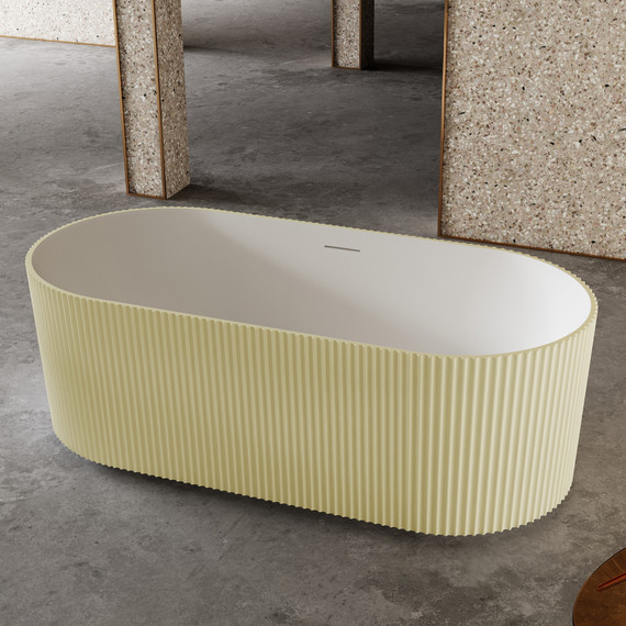 Ванна каменная Abber Stein 170x75 см AS9601MS, песочный матовый - фото 