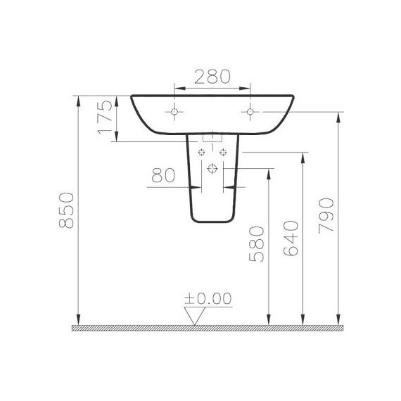Полупьедестал Vitra S20 5281B003-7201 - фото 4
