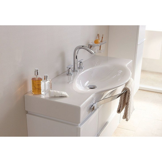 Тумба подвесная с раковиной-столешницей LAUFEN Case 120 см 4.0130.1.075.463.1, белый - фото 2