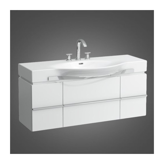 Тумба подвесная с раковиной-столешницей LAUFEN Case 120 см 4.0130.1.075.463.1, белый - фото 7