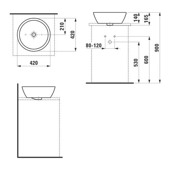 Раковина-чаша Laufen Pro 42 см 8.1296.2.000.109.1 - фото, картинка 4 Раковина-чаша Laufen Pro 42 см 8.1296.2.000.109.1 - фото 4