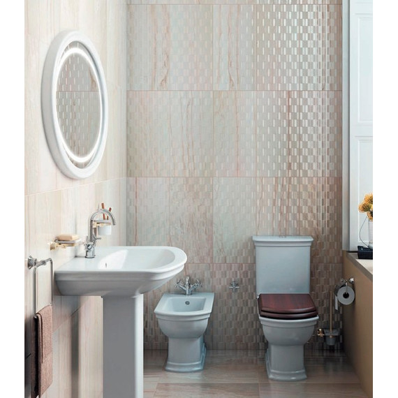 Унитаз-компакт VITRA SERENADA 9722B003-7204 с крышкой деревянной - фото 2