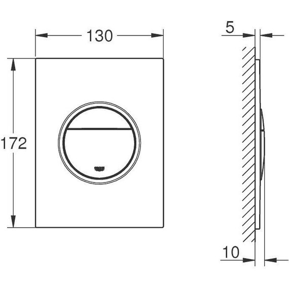 Кнопка смыва Grohe Nova Cosmopolitan 37601SH0, альпин-билый - фото 3