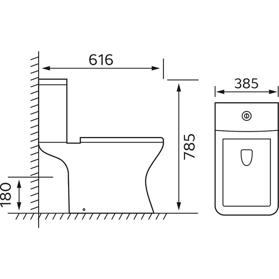 Унитаз-компакт безободковый Azario Nigel AZ-55 с крышкой микролифт - фото 14