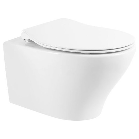 Инсталляция с подвесным безободковым унитазом BelBagno Acqua BB340CHR/BB2020SC/BB002-80/BB006-PR-CHROME.M (кнопка смыва хром матовый) - фото 2