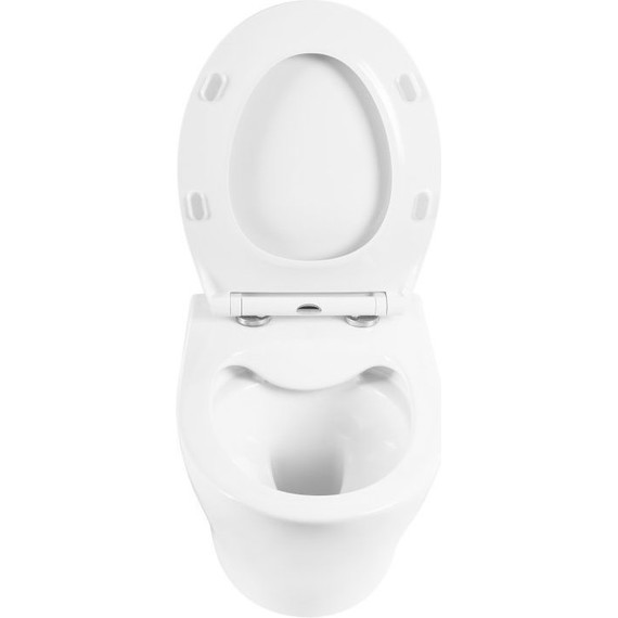 Инсталляция с подвесным безободковым унитазом BelBagno Acqua BB340CHR/BB2020SC/BB002-80/BB006-PR-CHROME.M (кнопка смыва хром матовый) - фото 4