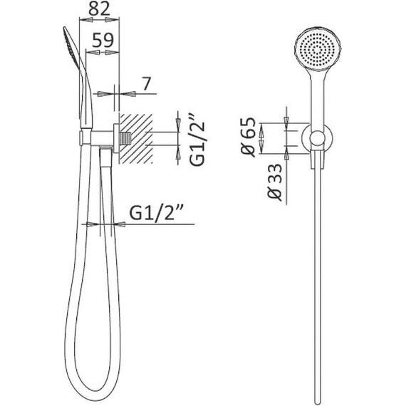 Душевой гарнитур Cezares CZR-B-KD-M-SR, золото - фото 2