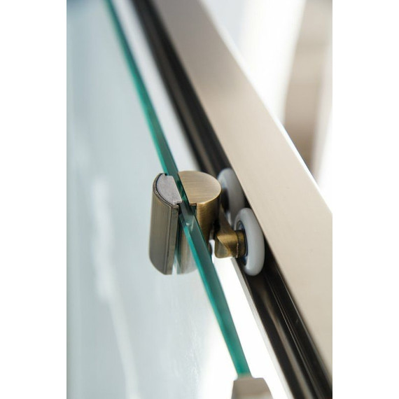 Душевое ограждение Cezares 140х90 см GIUBILEO-AH-1-140/90-SCORREVOLE-C-Br, бронза/прозрачное - фото 4