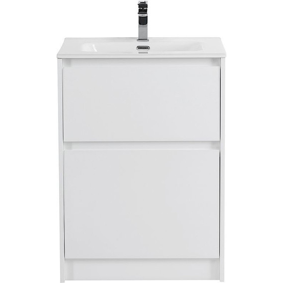 Тумба напольная с раковиной Cezares 60 см KRAFT-600-2C-PIA-BO (раковина BB600ETL) bianco opaco - фото 4