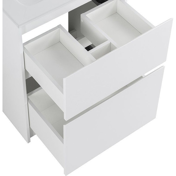 Тумба напольная с раковиной Cezares 60 см KRAFT-600-2C-PIA-BO (раковина BB600ETL) bianco opaco - фото 11